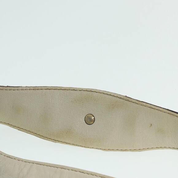 GUCCI Horsebit Shoulder Bag Leather Beige Gold - Picture 7 of 16